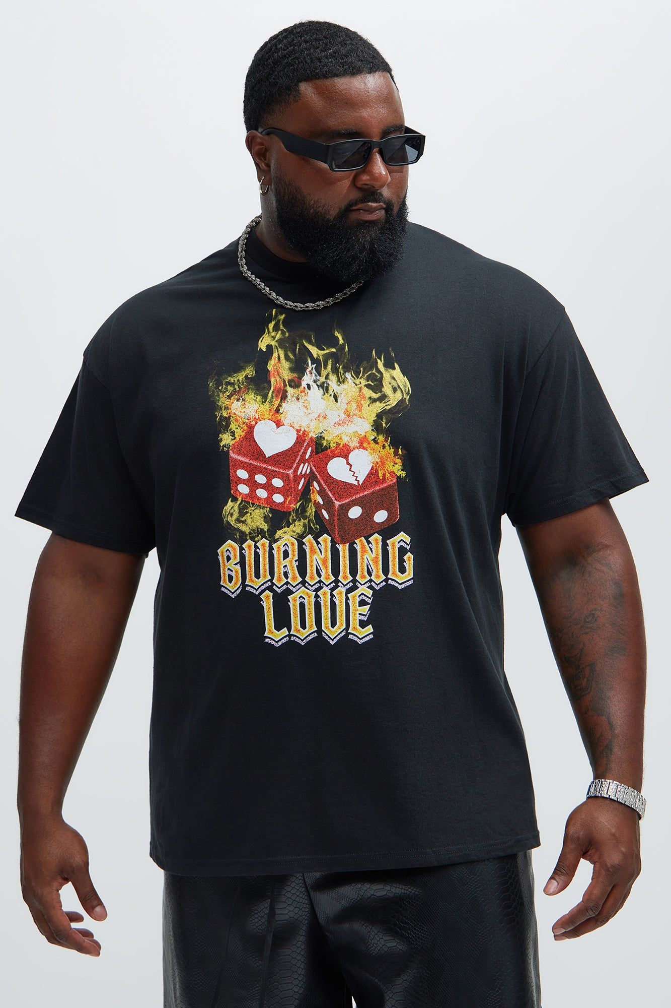 Gambling Love Short Sleeve Tee - Black sold by Fashion Nova product image thumbnail 4