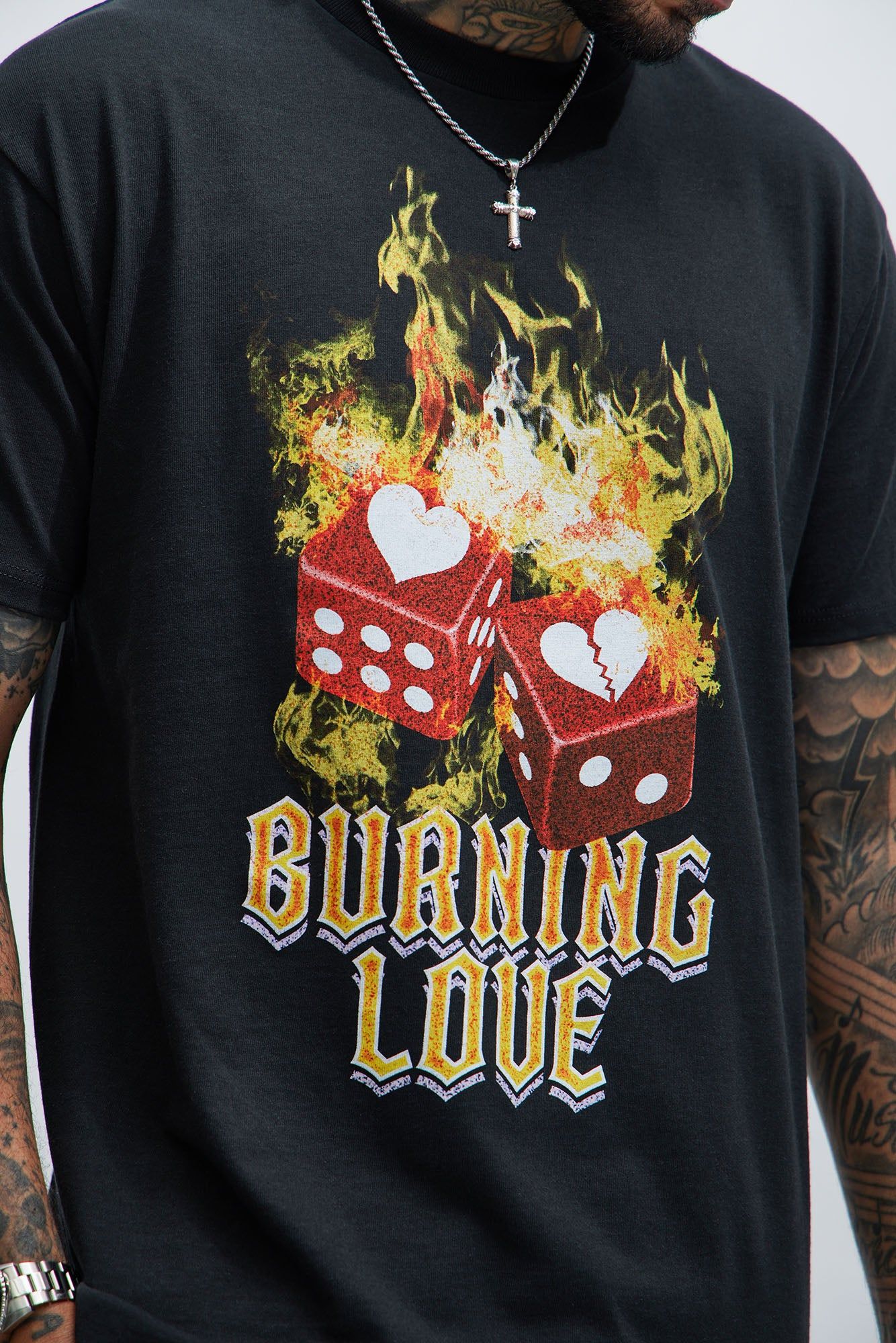Gambling Love Short Sleeve Tee - Black sold by Fashion Nova product image thumbnail 3
