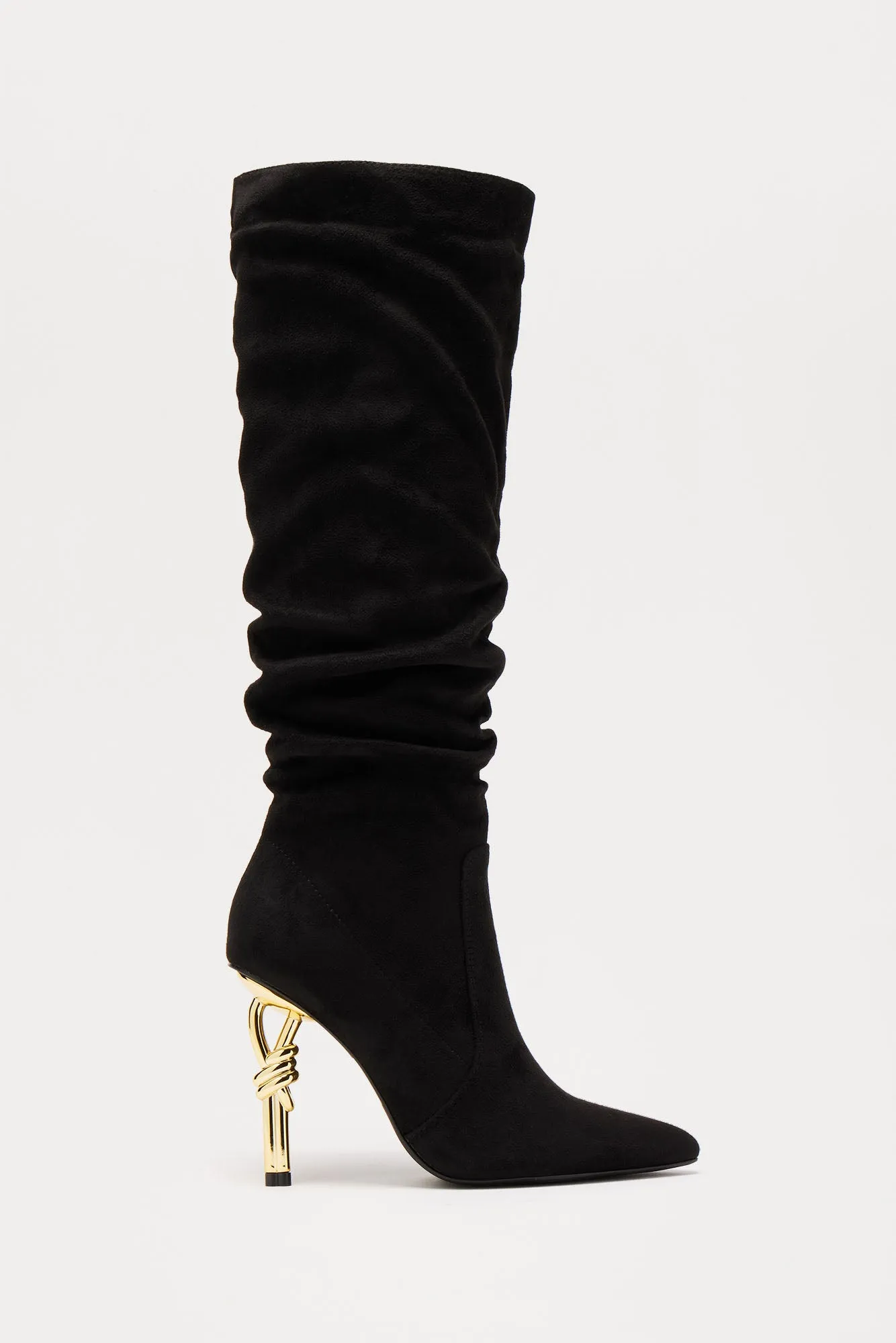 Knot My Problem Knee High Boots - Black sold by Fashion Nova product image thumbnail 4