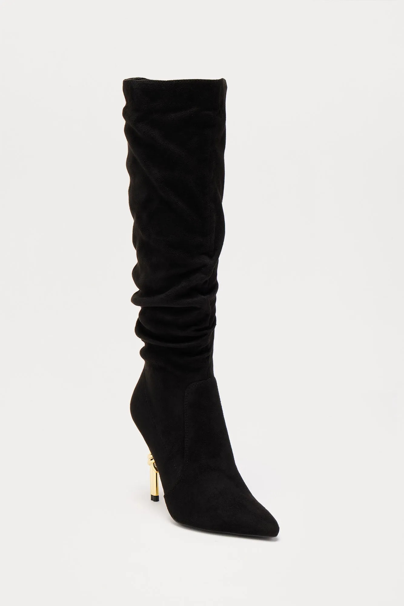 Knot My Problem Knee High Boots - Black sold by Fashion Nova product image thumbnail 2