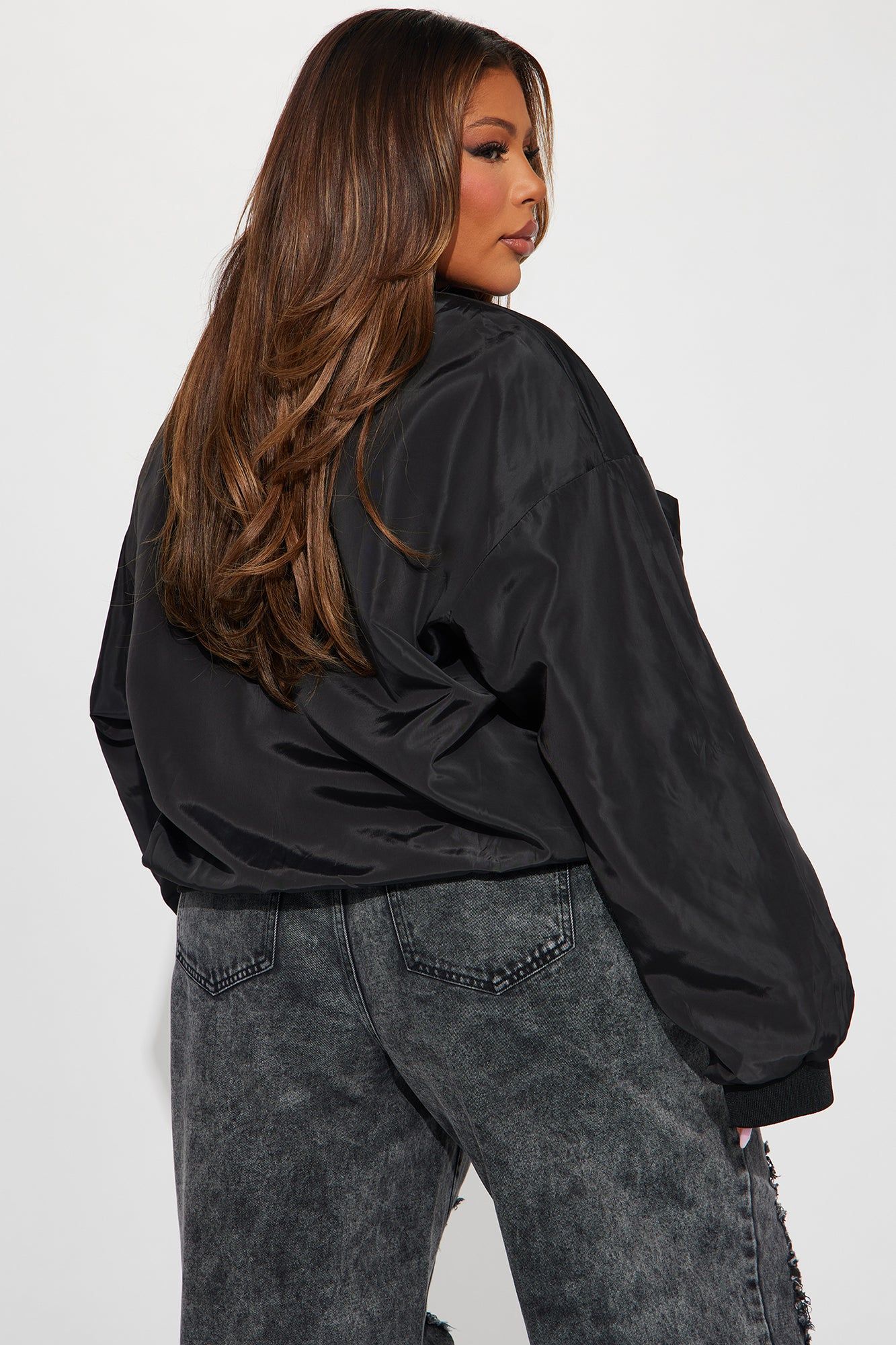 East Coast Vibes Bomber Jacket - Black sold by Fashion Nova product image thumbnail 8