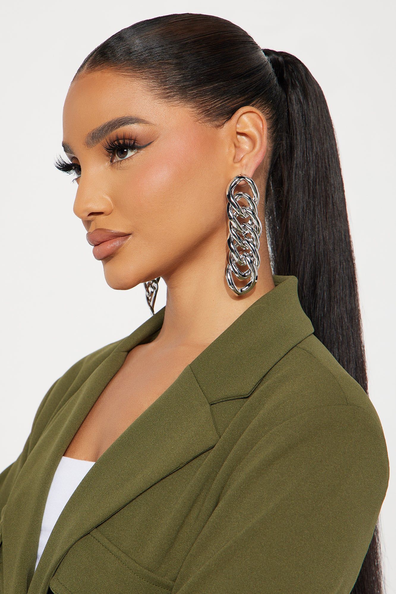 Trying To Reach You Earrings - Silver sold by Fashion Nova product image thumbnail 2