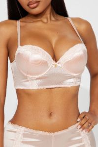 Made For Love Satin 2 Piece Set - Rose sold by Fashion Nova