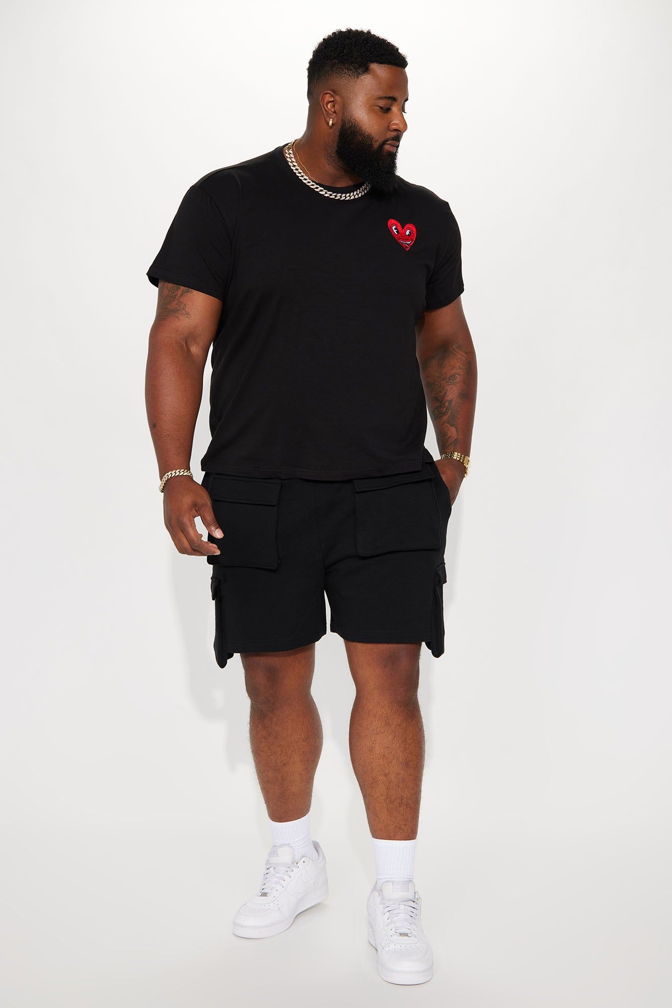 Keith Haring Heart Logo Short Sleeve Tee - Black sold by Fashion Nova product image thumbnail 5