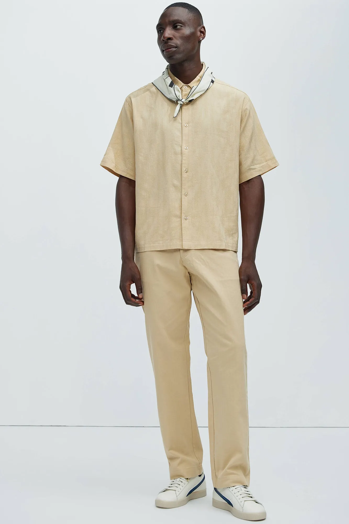 Up In The High Tide Linen Shirt - Tan sold by Fashion Nova product image thumbnail 2