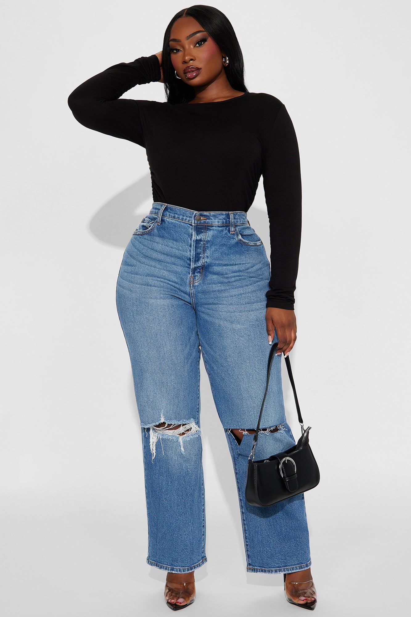 Raven Ruched Top - Black sold by Fashion Nova product image thumbnail 5