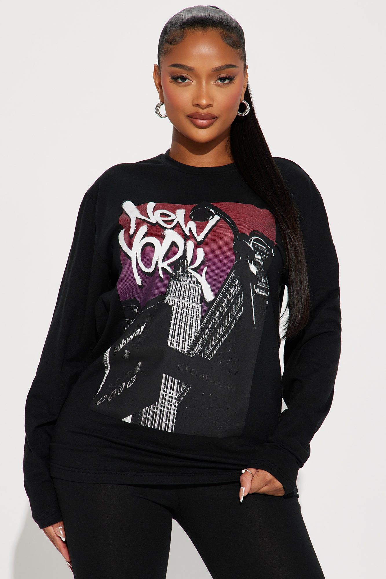 New York Moment Legging Set - Black sold by Fashion Nova product image thumbnail 2