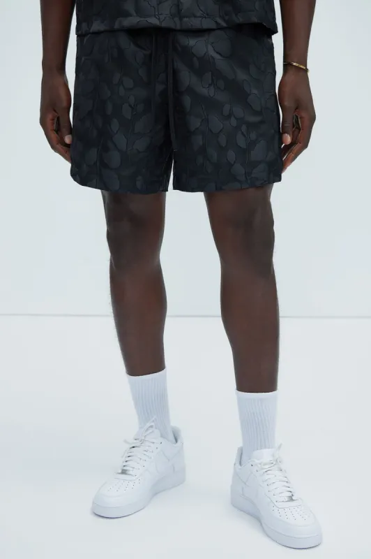 Fenno Jacquard Shorts - Black sold by Fashion Nova