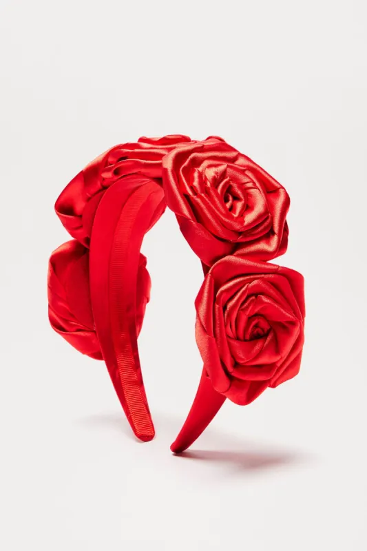 Flor Mas Bella Headband - Red sold by Fashion Nova