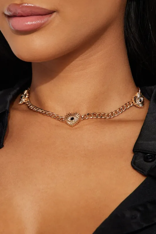 Protect My Love Necklace - Gold sold by Fashion Nova