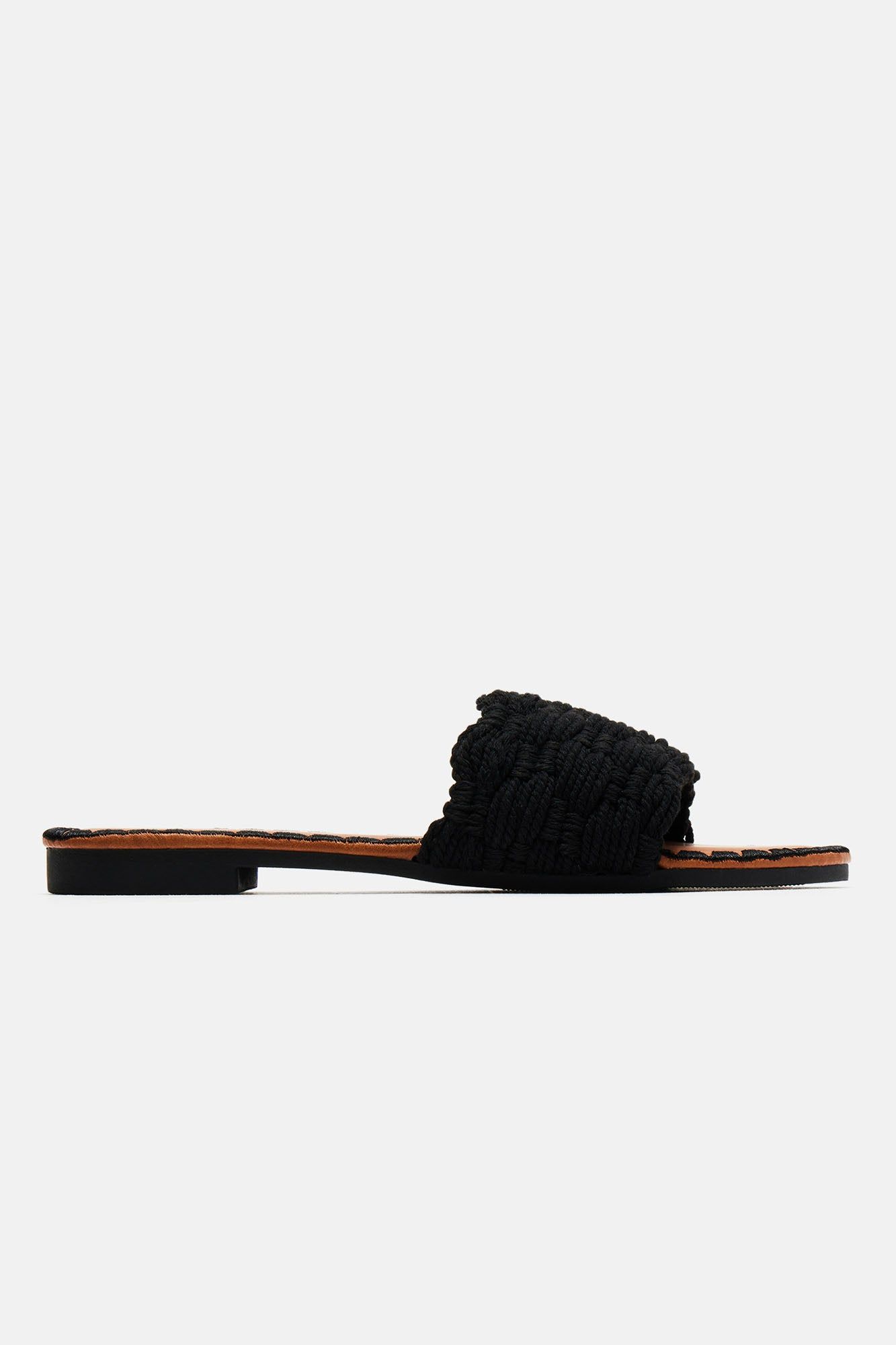 Aurelia Flat Sandals - Black sold by Fashion Nova product image thumbnail 3