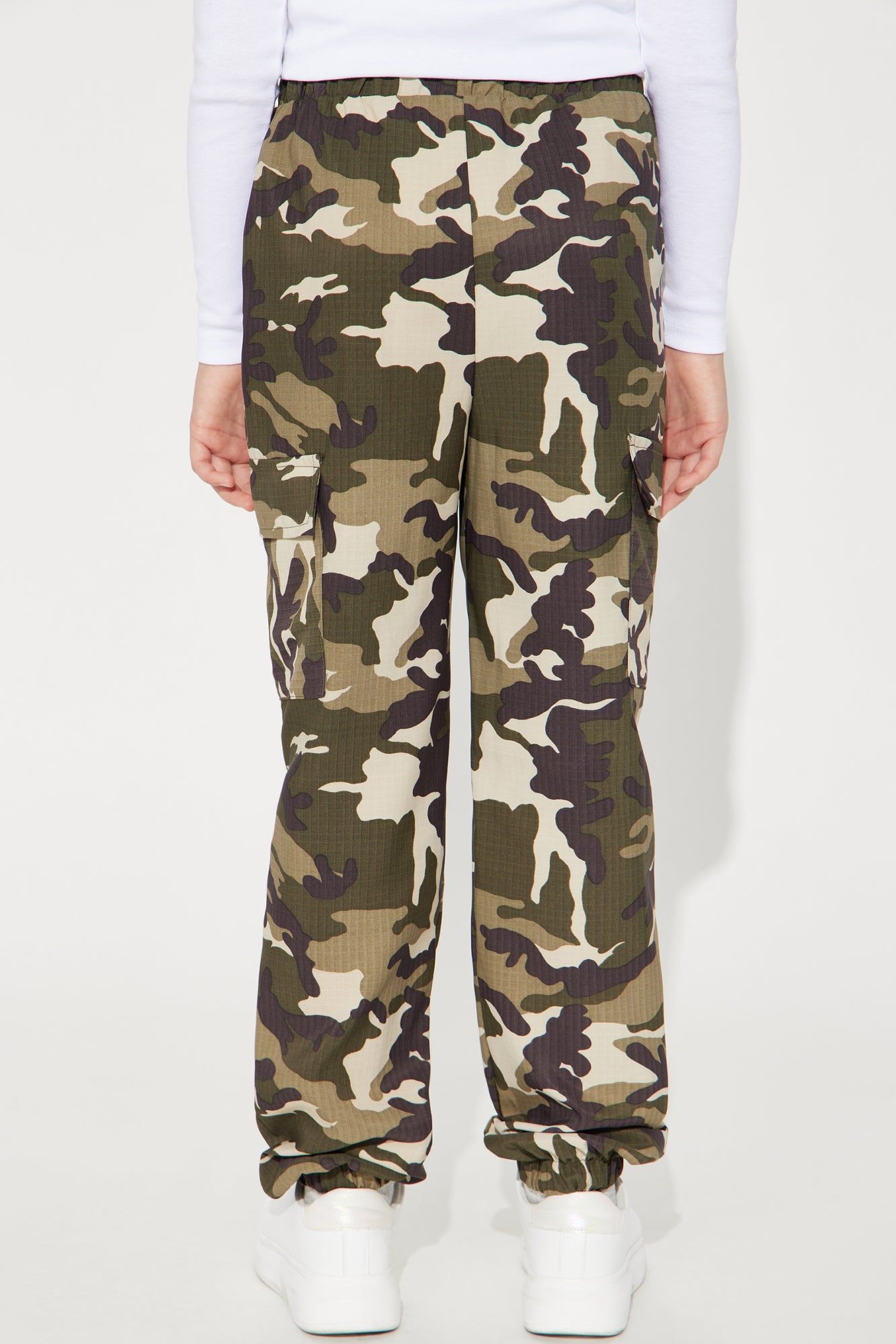 Mini Wide Leg Ripstop Camo Pants - Camouflage sold by Fashion Nova product image thumbnail 4