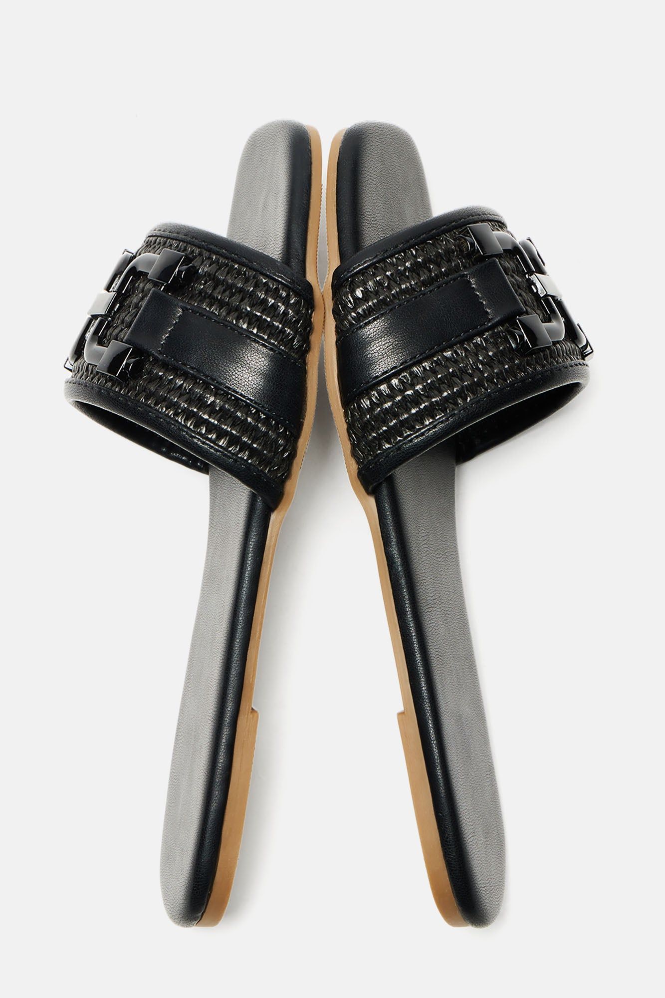 Sunday Strolls Flat Sandals - Black sold by Fashion Nova product image thumbnail 2