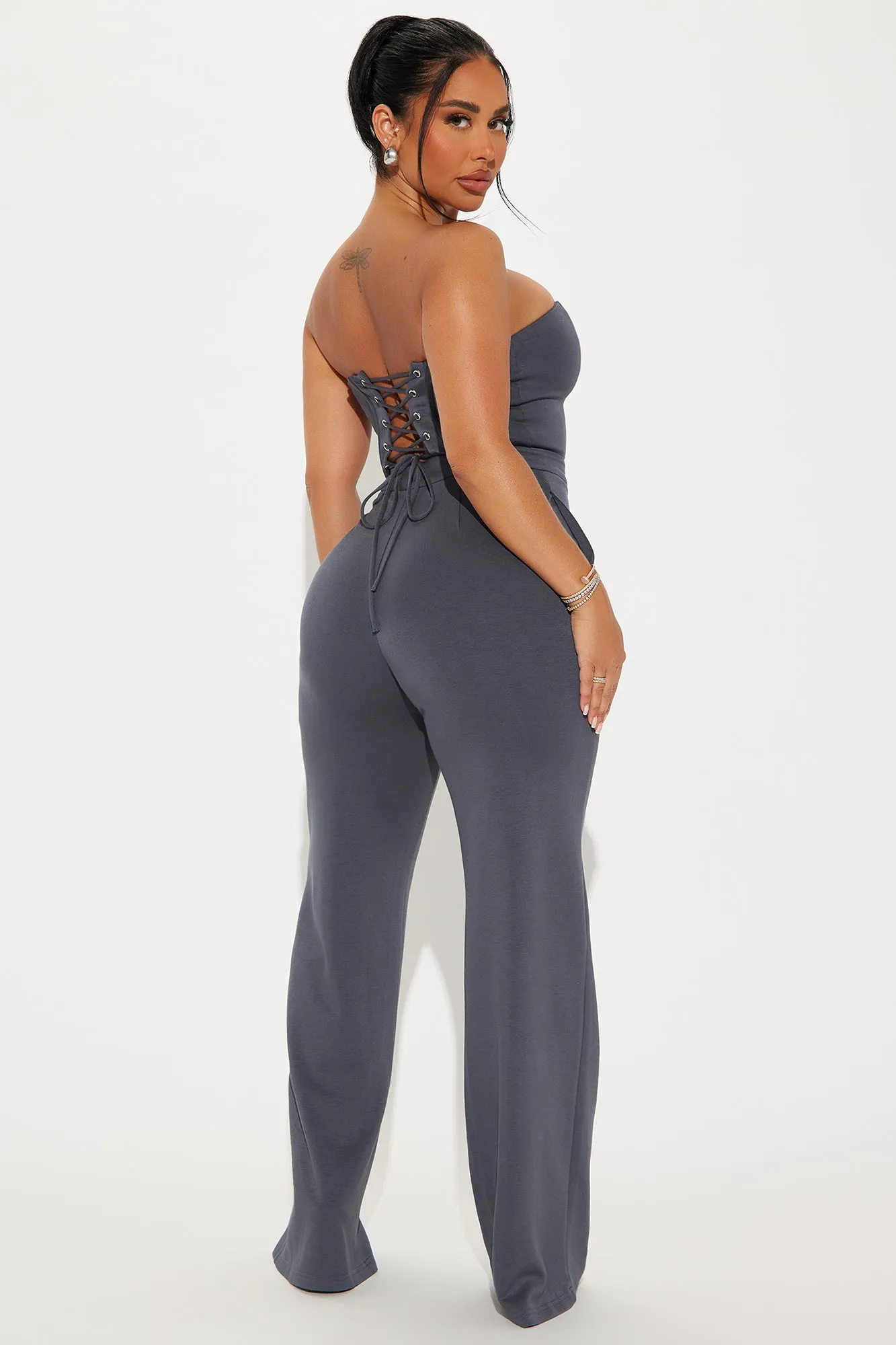 Weekend Attire Jumpsuit - Charcoal sold by Fashion Nova product image thumbnail 3