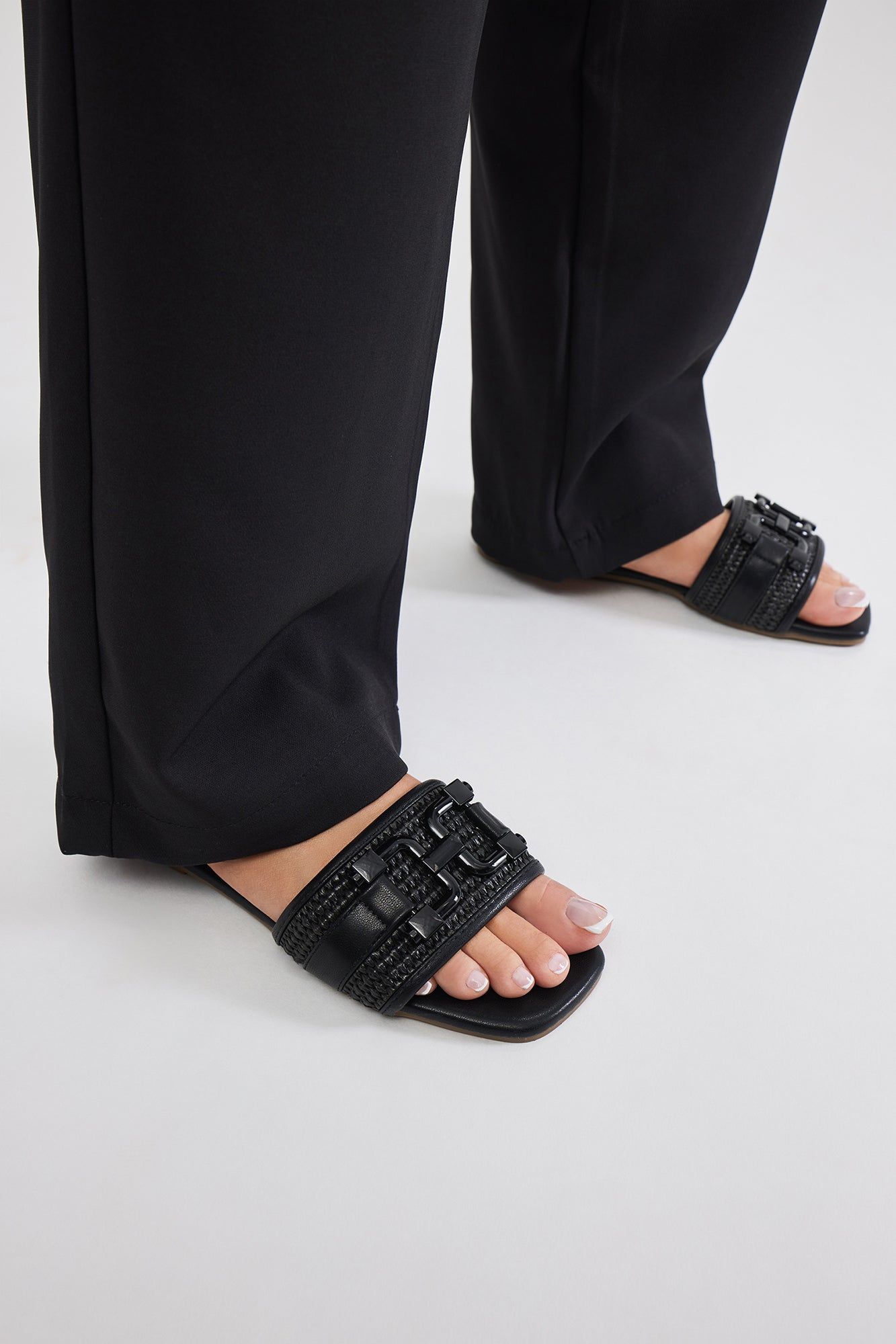 Sunday Strolls Flat Sandals - Black sold by Fashion Nova product image thumbnail 3