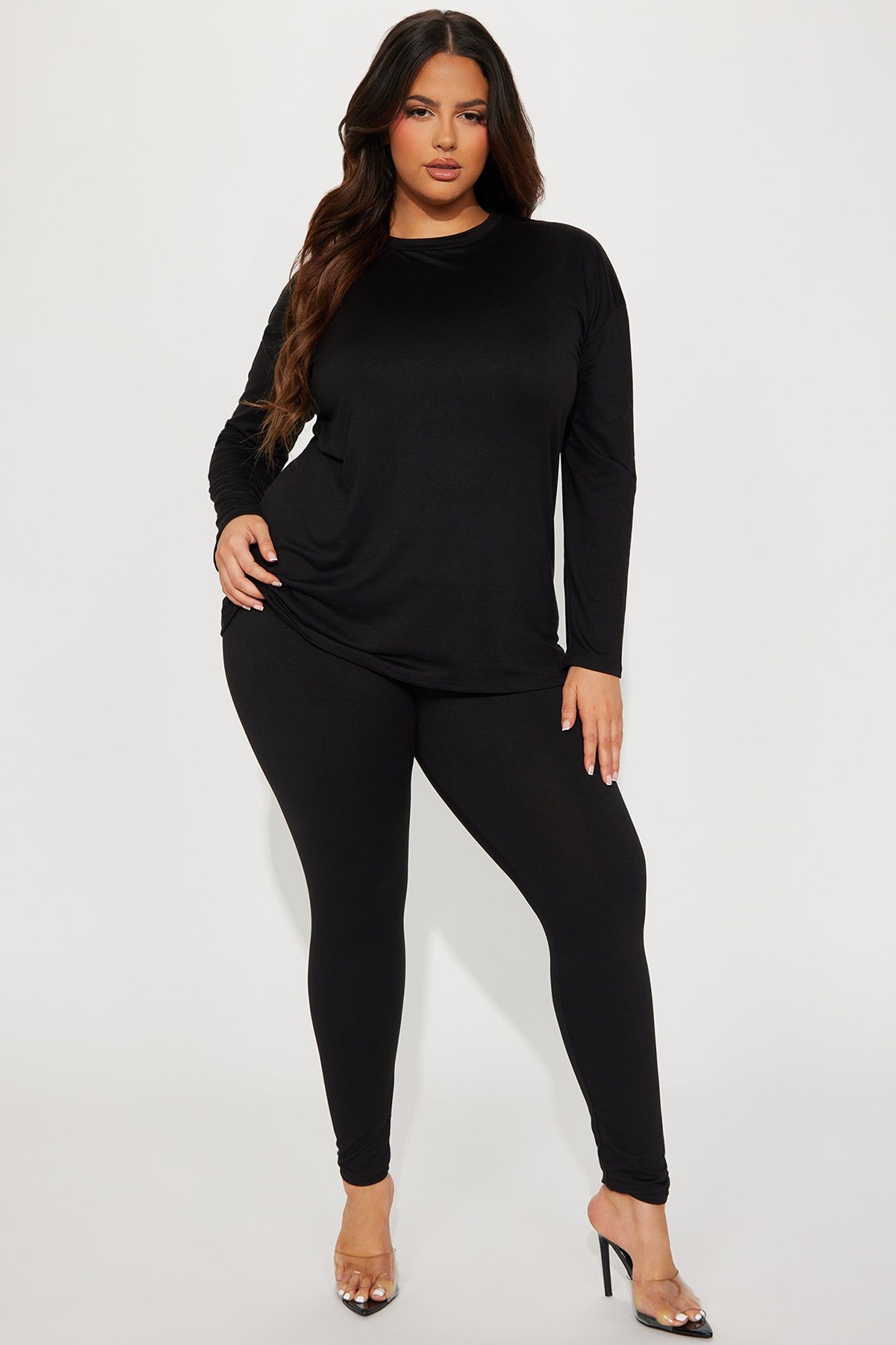 Weekend Vibes Long Sleeve Set - Black sold by Fashion Nova product image thumbnail 4