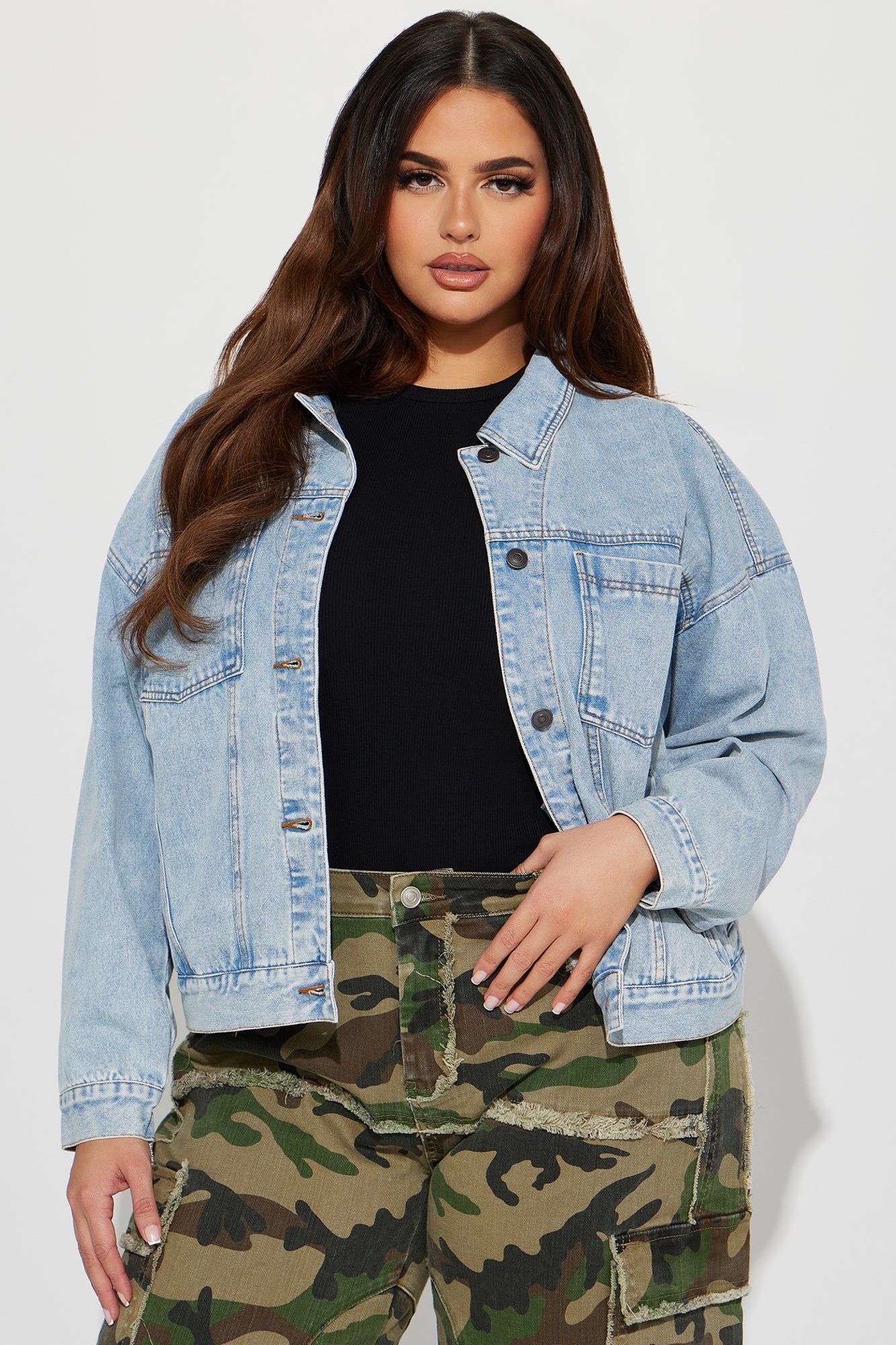 Do It Again Denim Jacket - Vintage Wash sold by Fashion Nova product image thumbnail 4