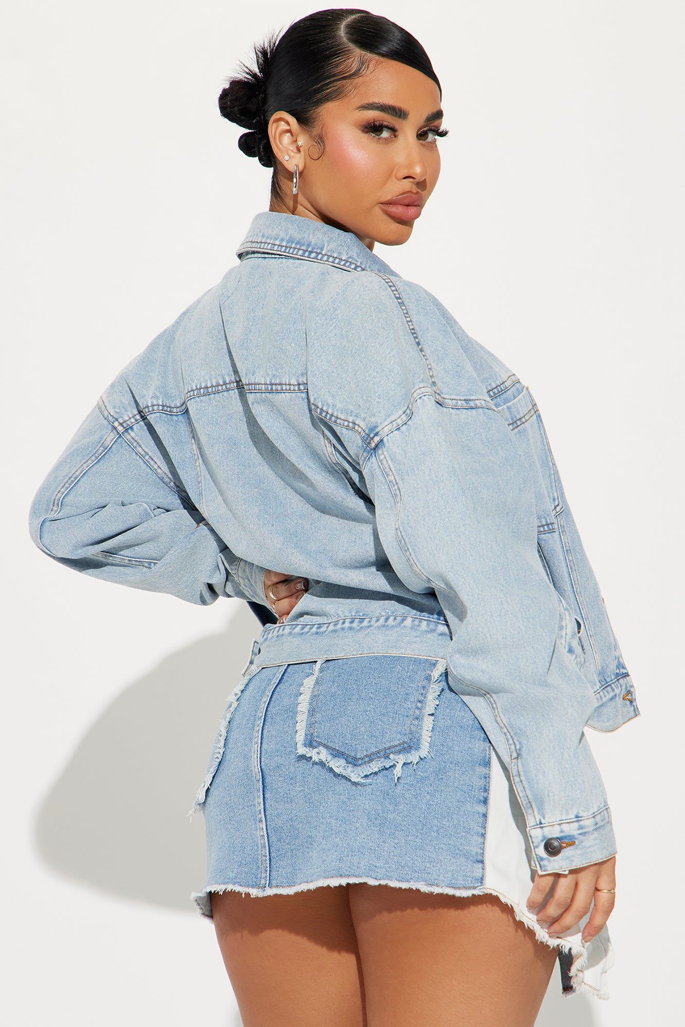 Do It Again Denim Jacket - Vintage Wash sold by Fashion Nova product image thumbnail 3