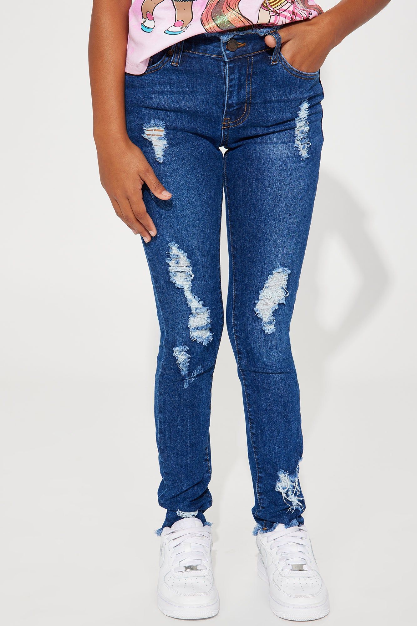 Mini Think on the Fly Skinny Jean - Dark Wash sold by Fashion Nova product image thumbnail 2