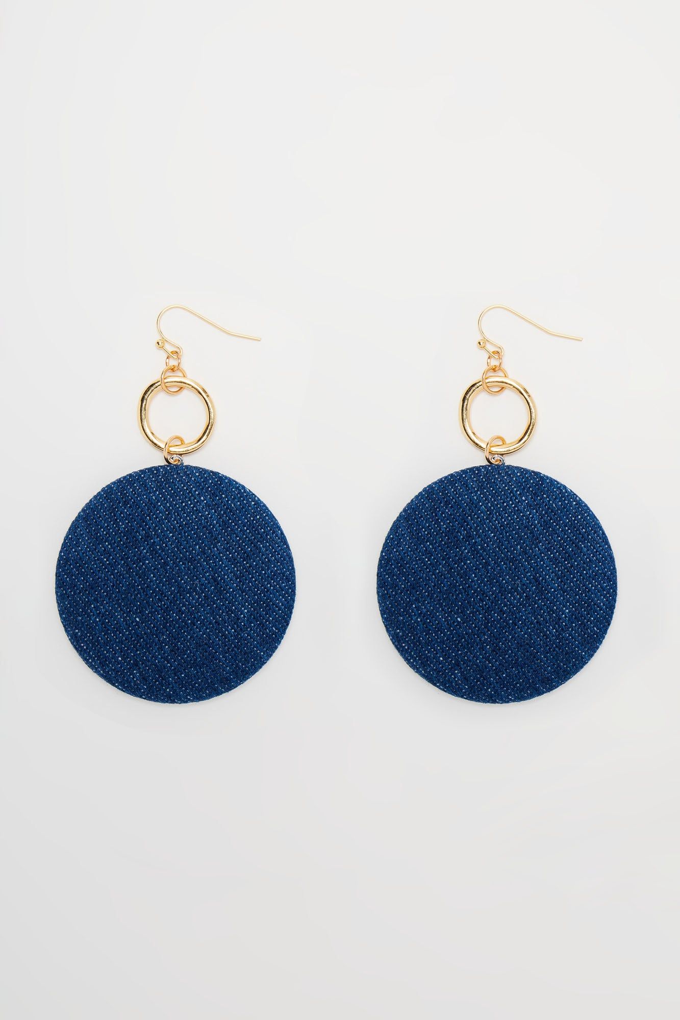 Rockin All Denim Earrings - Dark Wash sold by Fashion Nova product image thumbnail 3