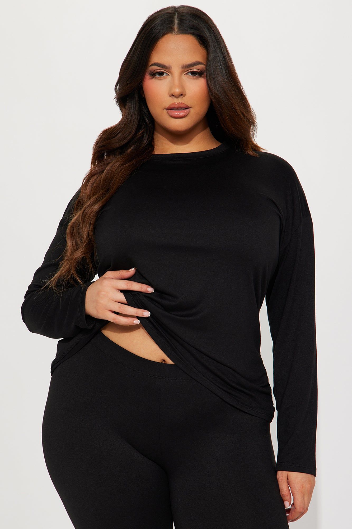 Weekend Vibes Long Sleeve Set - Black sold by Fashion Nova product image thumbnail 5
