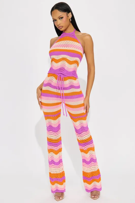 【COLOR iN ID】Daisy Knit Crochet Pants The Daisy Crochet Two Piece Pant Set – orianalifestyle.com