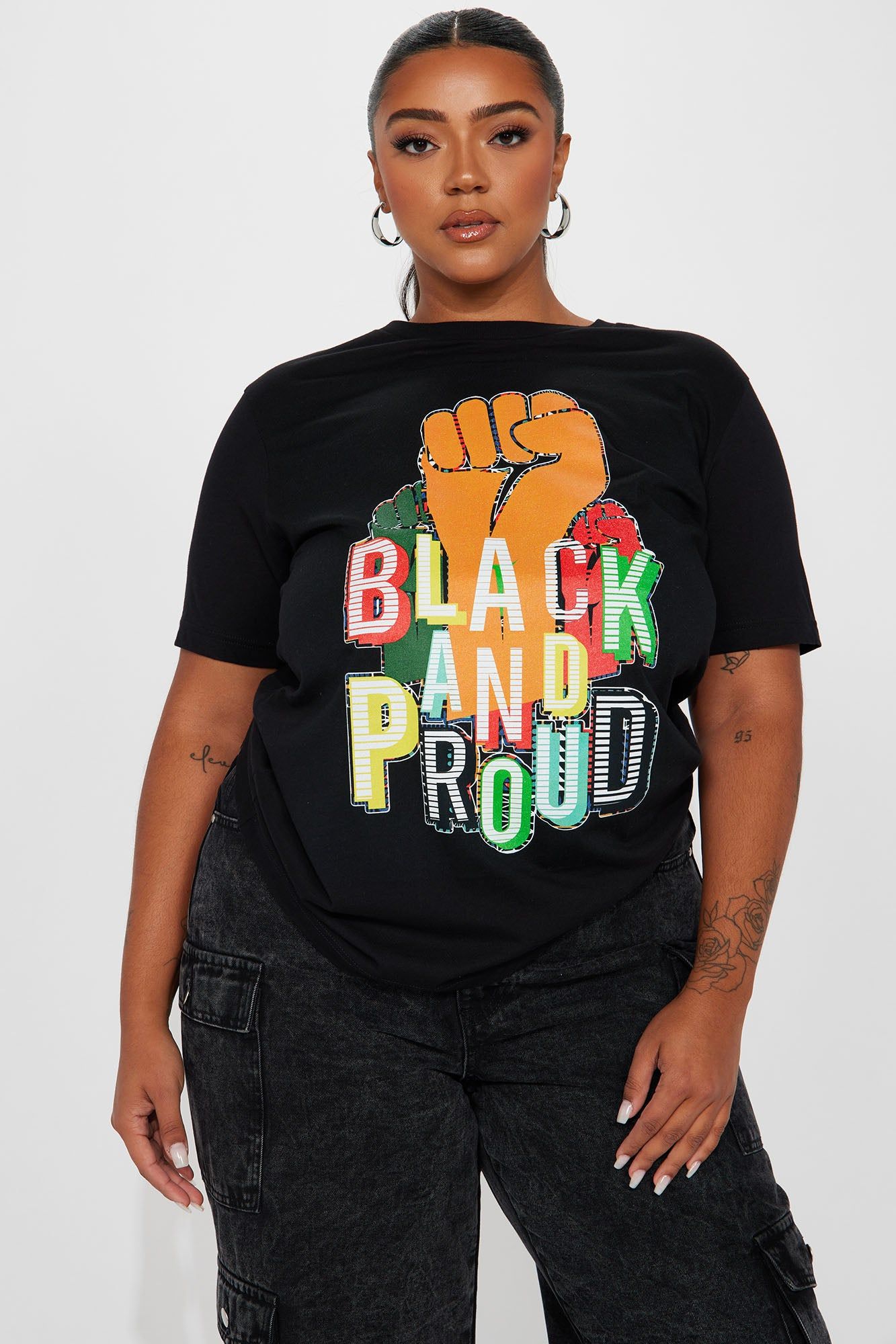 Black And Proud Graphic Tshirt - Black sold by Fashion Nova product image thumbnail 4