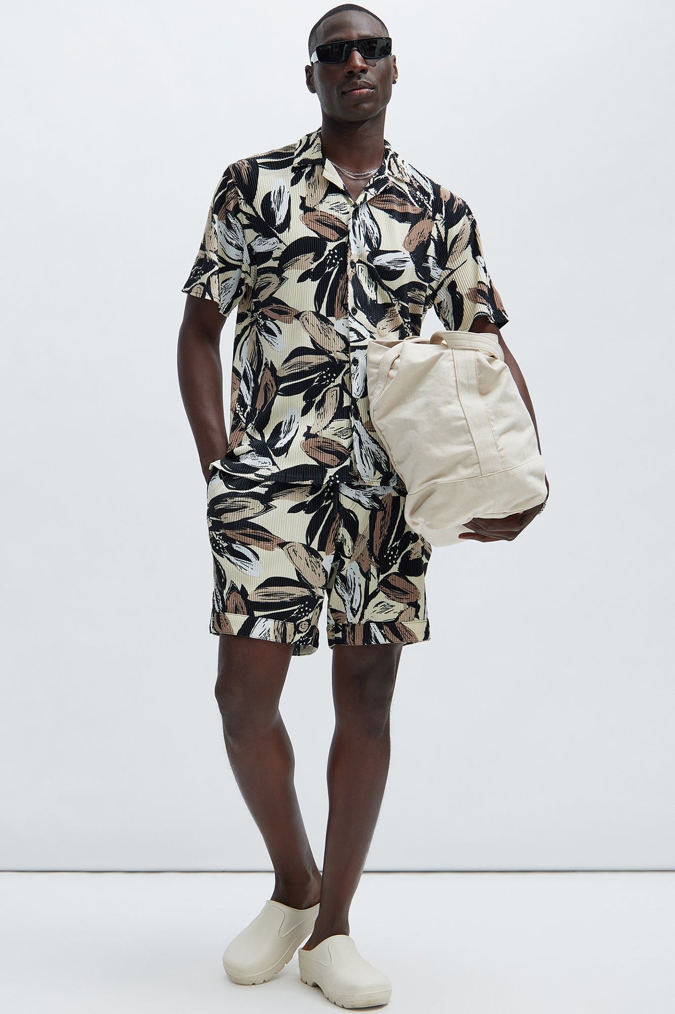 Harbor Leaf Shirt - Natural/Combo sold by Fashion Nova product image thumbnail 2