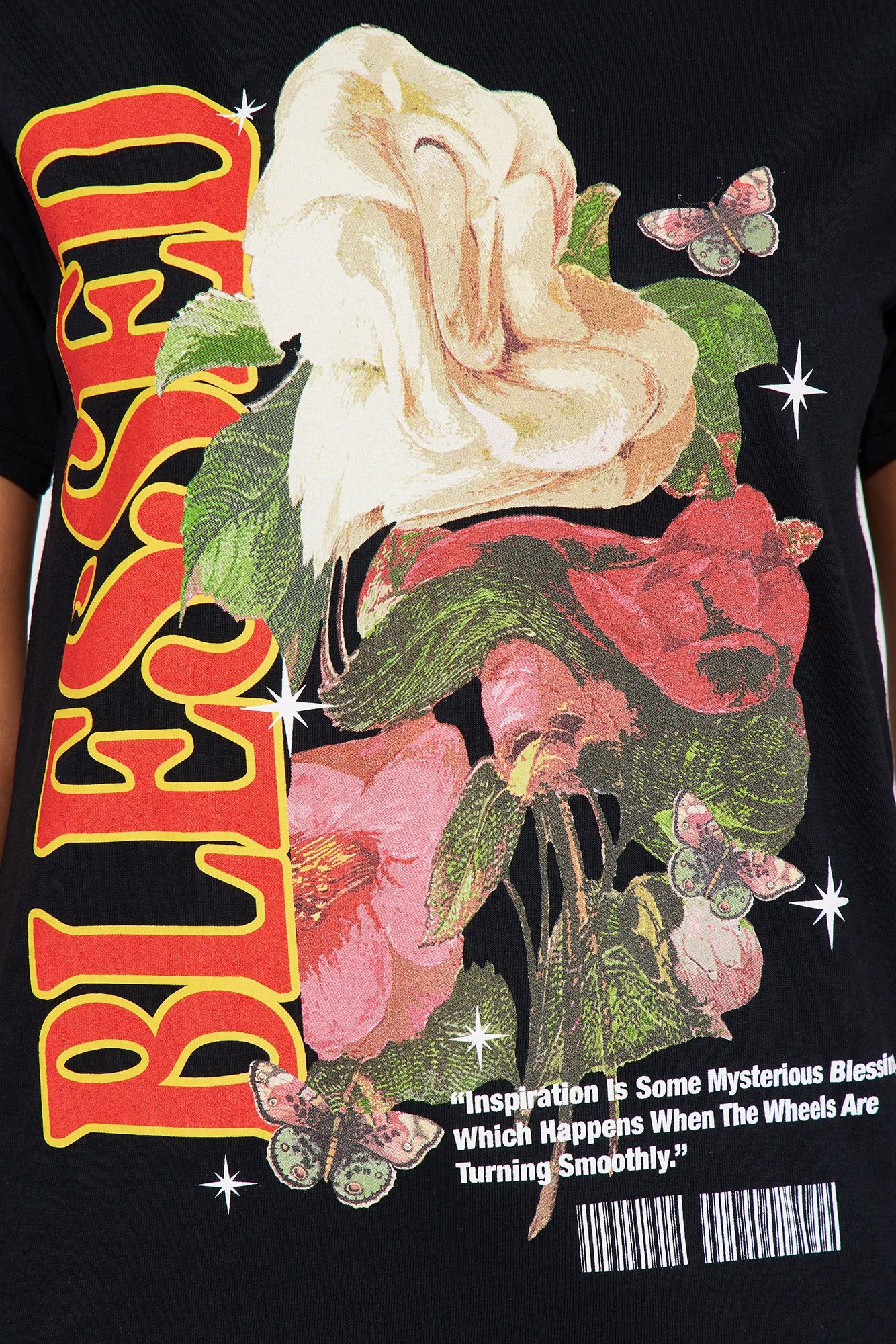 Blessed And Unbothered Graphic Tshirt - Black sold by Fashion Nova product image thumbnail 3