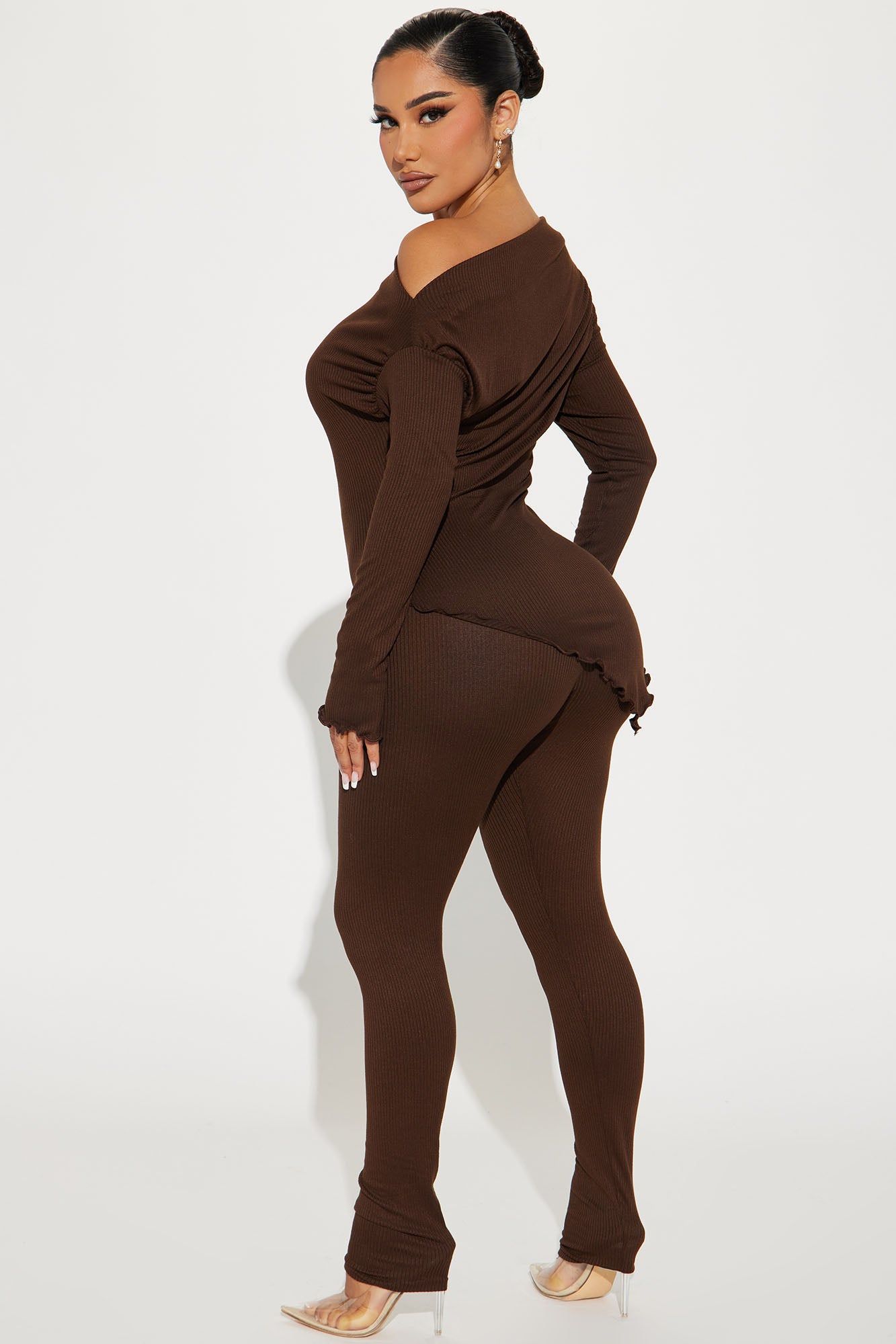 Mya Legging Set - Brown sold by Fashion Nova product image thumbnail 3