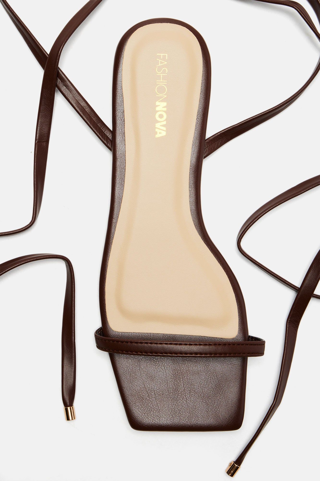 Around The Block Wrap Up Sandals - Chocolate sold by Fashion Nova product image thumbnail 2