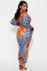 City Nights Ankle Maxi Dress - Purple/combo sold by Fashion Nova