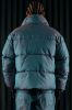 Stormy Iridescent Nylon Cropped Puffer Jacket - Blue sold by Fashion Nova