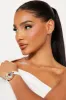 Ed Hardy Heart Skull Watch - White sold by Fashion Nova