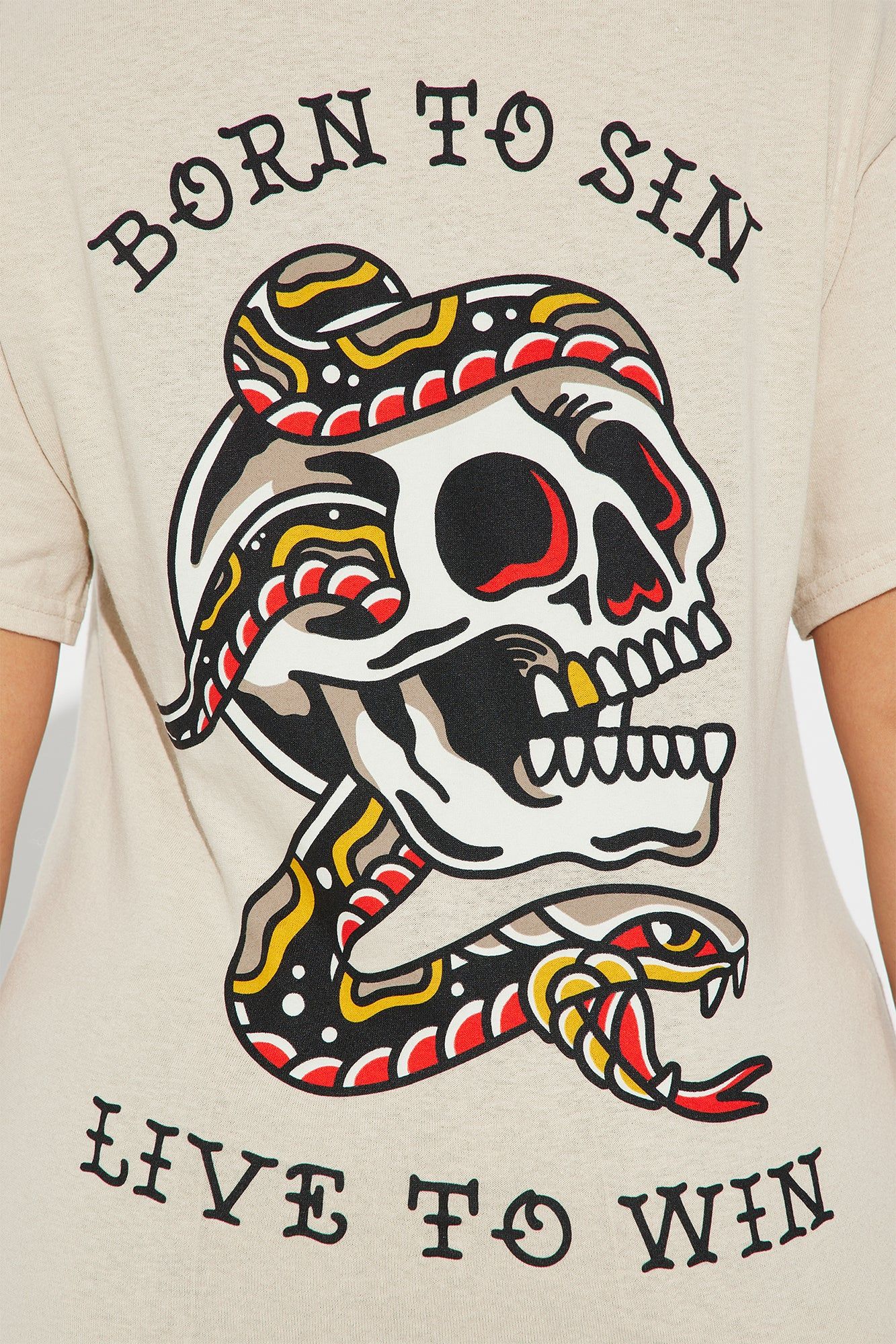 Live To Win Graphic Tee - Sand sold by Fashion Nova product image thumbnail 4