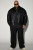 Houston Faux Leather Cropped Jacket - Black sold by Fashion Nova