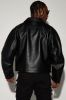 Houston Faux Leather Cropped Jacket - Black sold by Fashion Nova