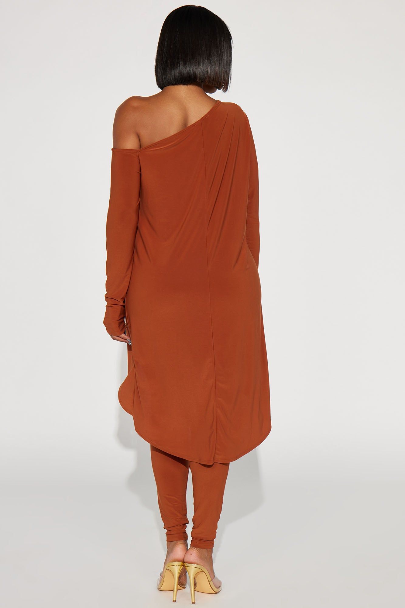 Talk To Me Off shoulder Legging Set - Copper sold by Fashion Nova product image thumbnail 3