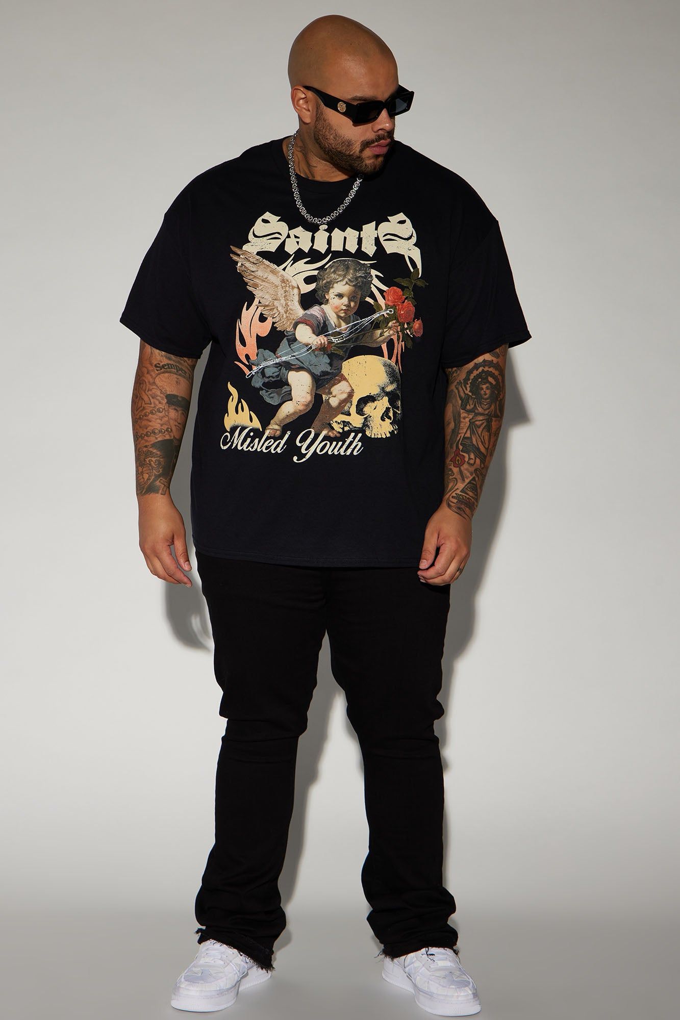 Misled Saints Short Sleeve Tee - Black sold by Fashion Nova product image thumbnail 5