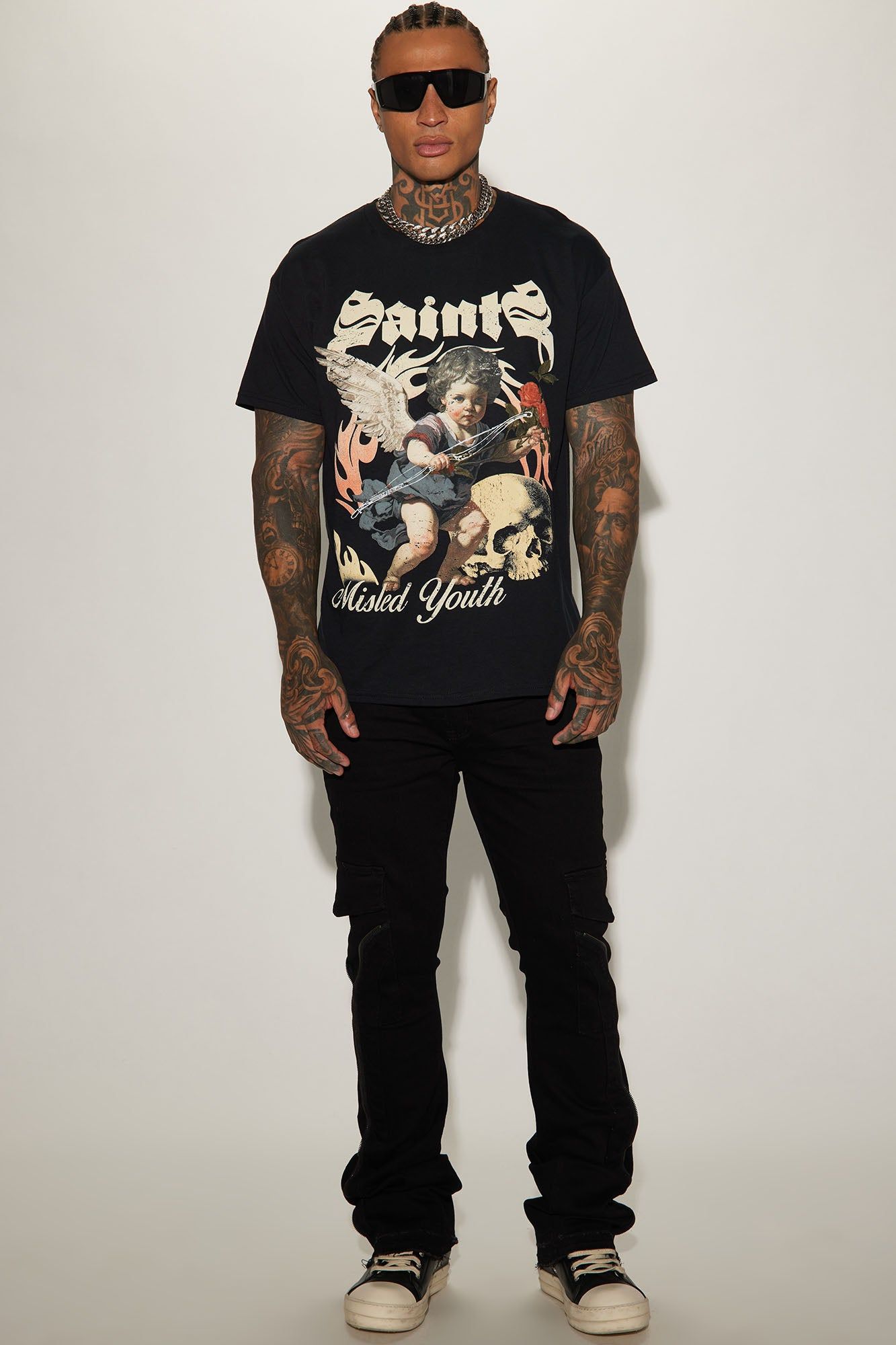 Misled Saints Short Sleeve Tee - Black sold by Fashion Nova product image thumbnail 2