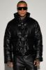 Melvin Faux Leather Cropped Jacket - Black sold by Fashion Nova