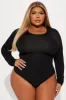 Date Night Backless Bodysuit - Black sold by Fashion Nova