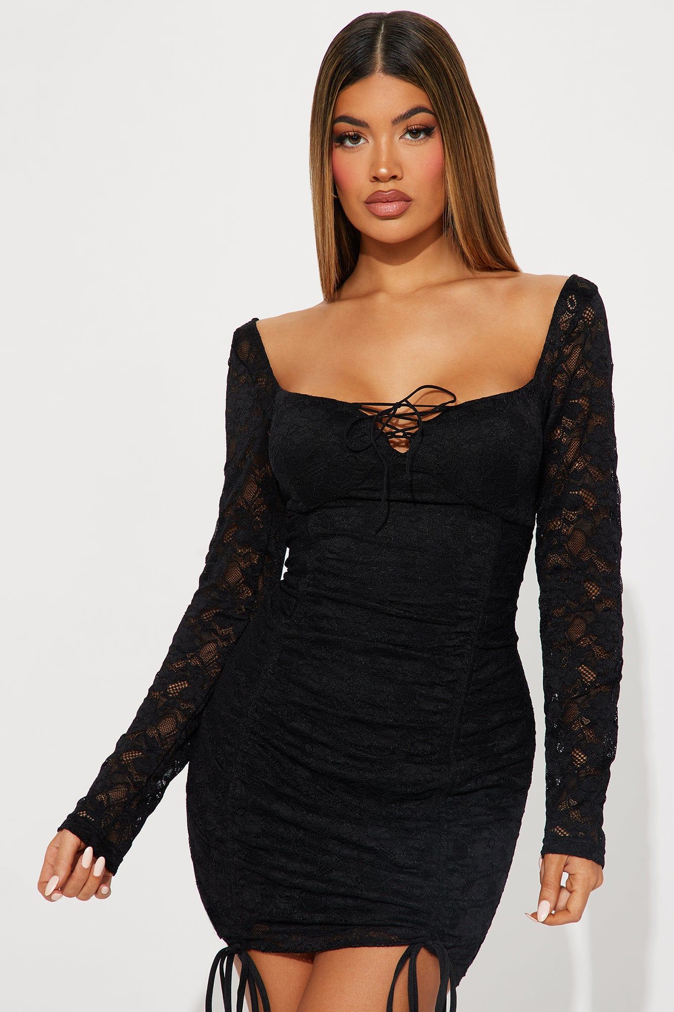 Carolina Lace Mini Dress - Black sold by Fashion Nova product image thumbnail 2