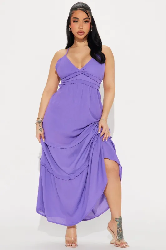 Summer Feelings Maxi Dress - Purple sold by Fashion Nova