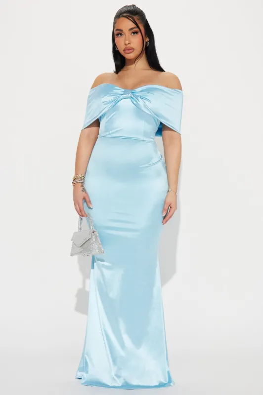 Simple and Sweet Gown - Light Blue sold by Fashion Nova