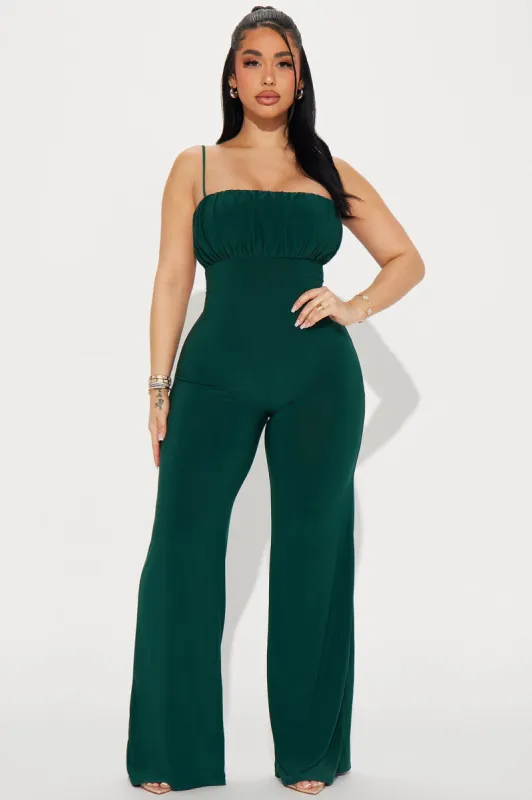 One Step Closer Jumpsuit  - Hunter sold by Fashion Nova