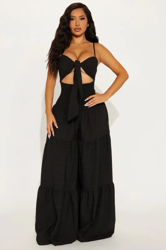 Montego Bay Jumpsuit - Black sold by Fashion Nova