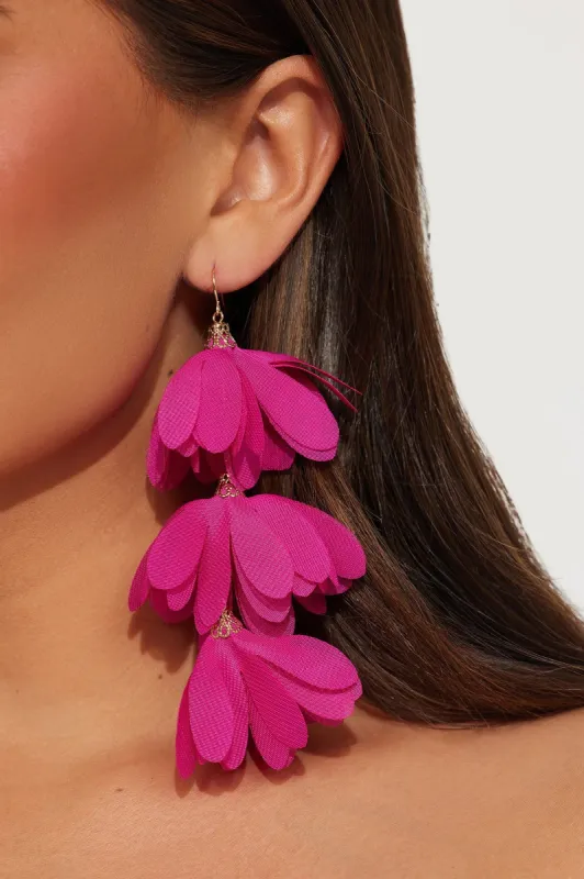 The Time Is Now Earrings - Pink sold by Fashion Nova
