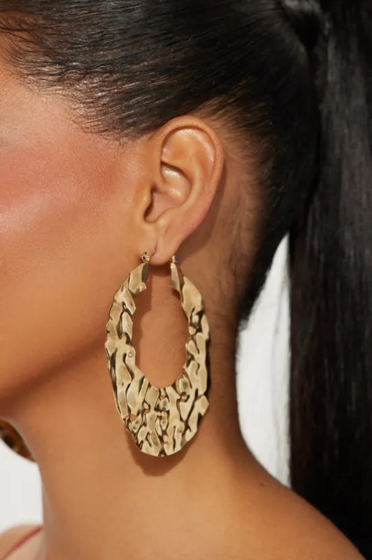Mimosa By My Side Earrings  - Gold sold by Fashion Nova