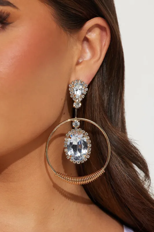 Penthouse Only Earrings - Gold sold by Fashion Nova
